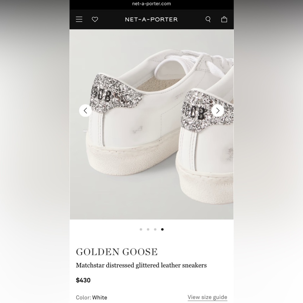 Golden Goose Super Star Classic Leather Sneakers with Swarovski Crystals - Picture 5 of 7